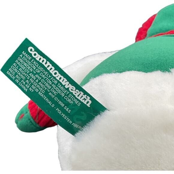 Commonwealth Snowden Plush Snowman Doll With Red & Green Outfit - Picture 3 of 6